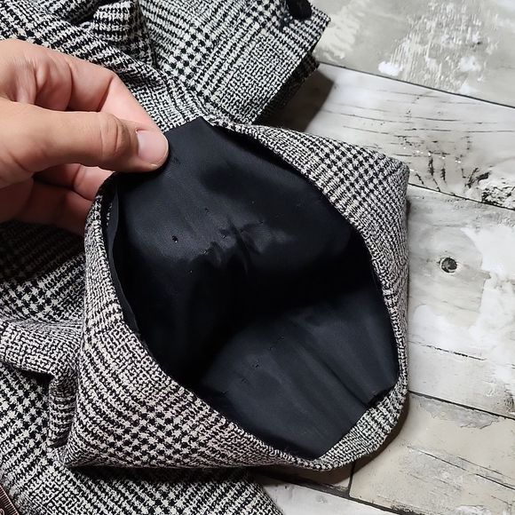 Vintage Giorgio Sant'Angelo Houndstooth Pant Wool High Waist 90s trousers - Picture 8 of 8